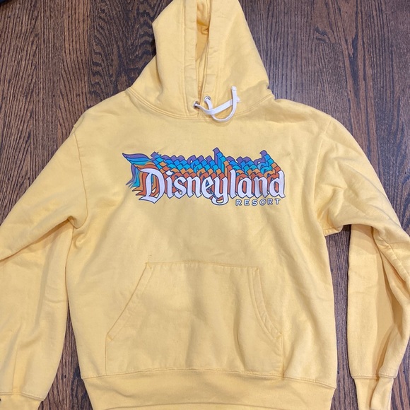 Disney Tops Disney Yellow Disneyland Hoodie Poshmark